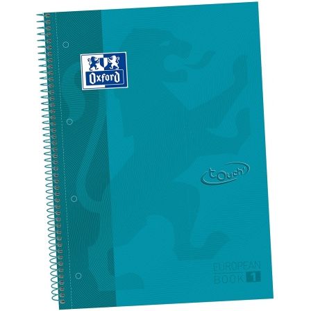 Oxford Cuaderno European Book 1 Touch A4+ 80 Hojas Azul Agua Oxford Cuaderno European Book 1 Touch A4+ 80 Hojas Azul Agua